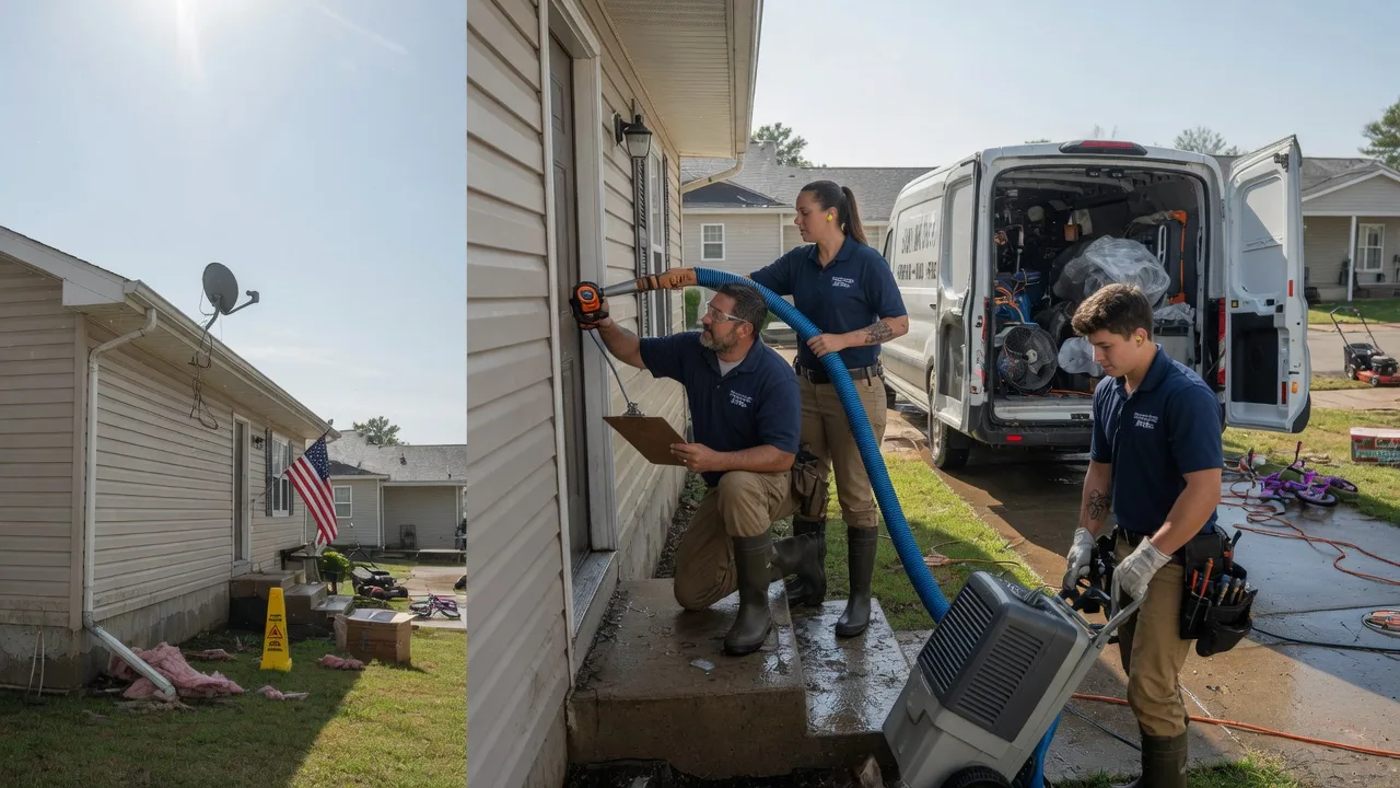 Ceiling Water Damage Restoration in Verden, OK near me